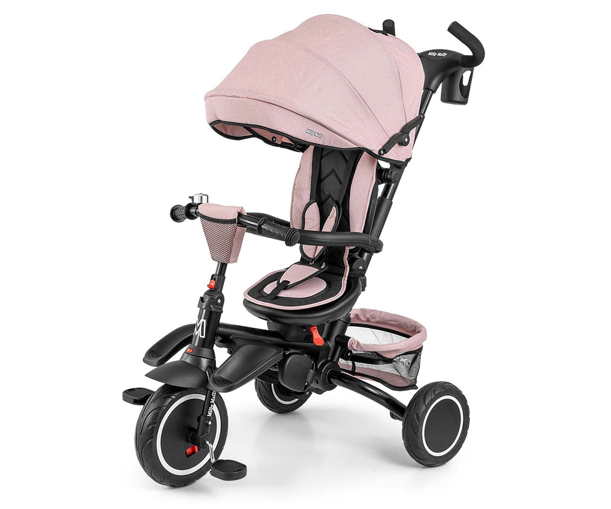 MILLY MALLY Stanley Rubber háromkerekű tricikli – Rózsaszín