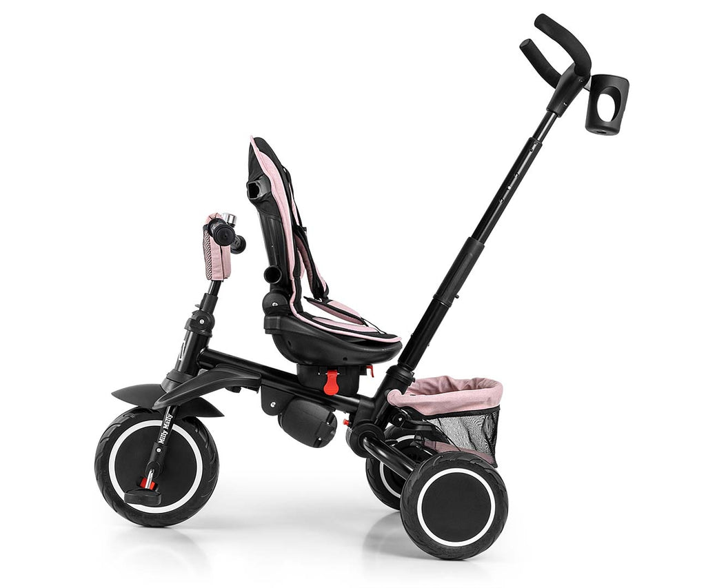 MILLY MALLY Stanley Rubber háromkerekű tricikli – Rózsaszín