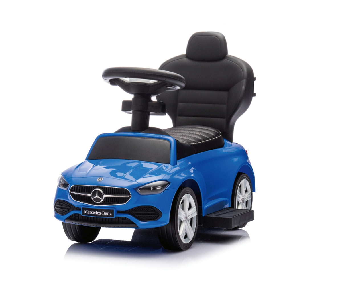 MILLY MALLY Mercedes C-Class Deluxe tolókaros bébitaxi – Kék