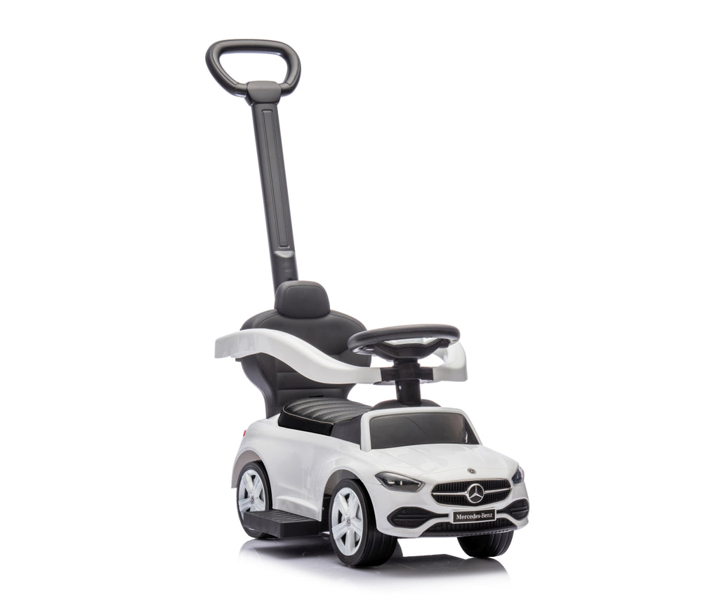 MILLY MALLY Mercedes C-Class Deluxe tolókaros bébitaxi – Fehér