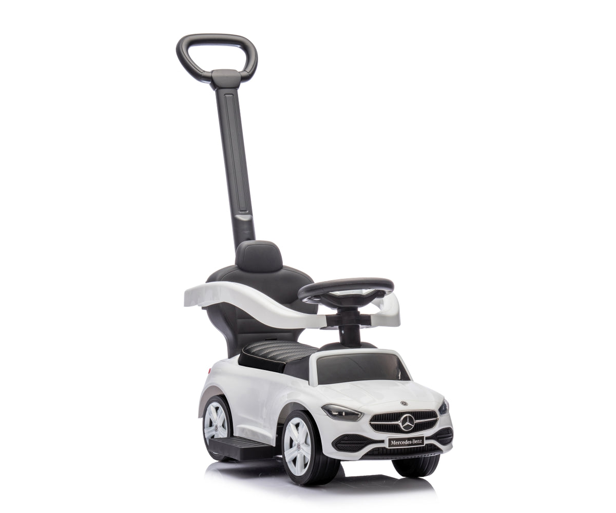 MILLY MALLY Mercedes C-Class Deluxe tolókaros bébitaxi – Fehér
