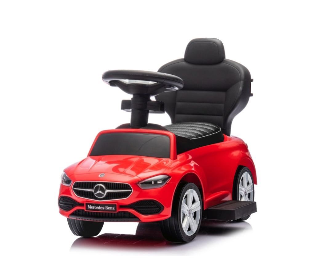 MILLY MALLY Mercedes C-Class Deluxe tolókaros bébitaxi – Piros