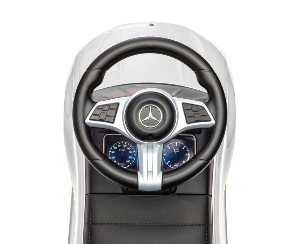 Milly Mally Mercedes C-Class bébitaxi tolókarral – Fehér