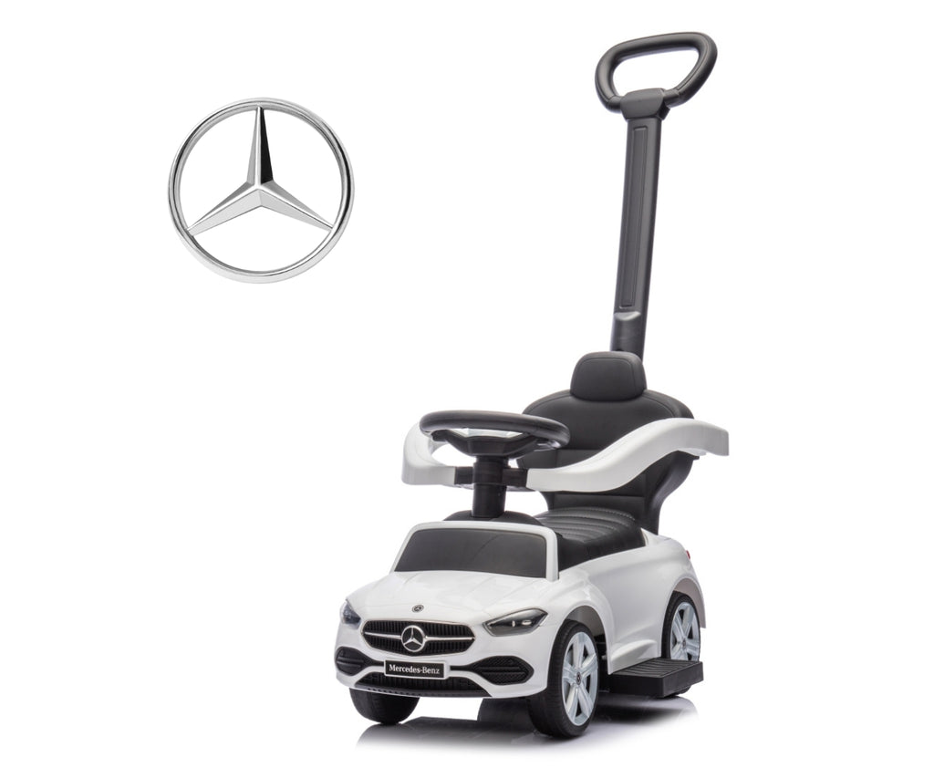Milly Mally Mercedes C-Class bébitaxi tolókarral – Fehér