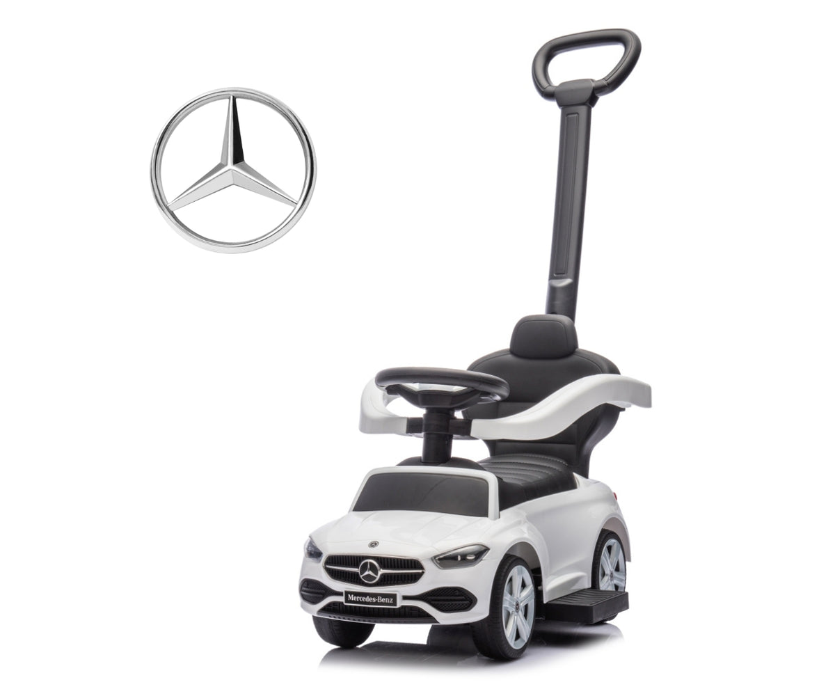 Milly Mally Mercedes C-Class bébitaxi tolókarral – Fehér