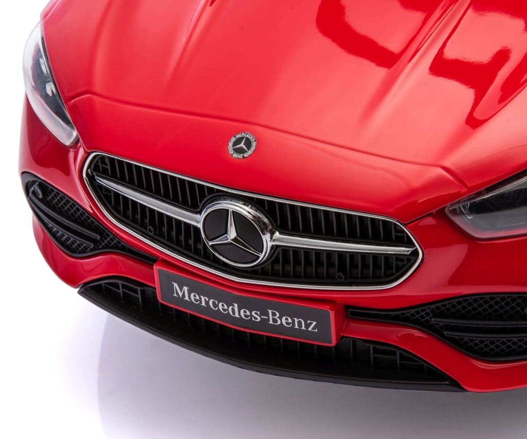 Milly Mally Mercedes C-Class bébitaxi tolókarral – Piros