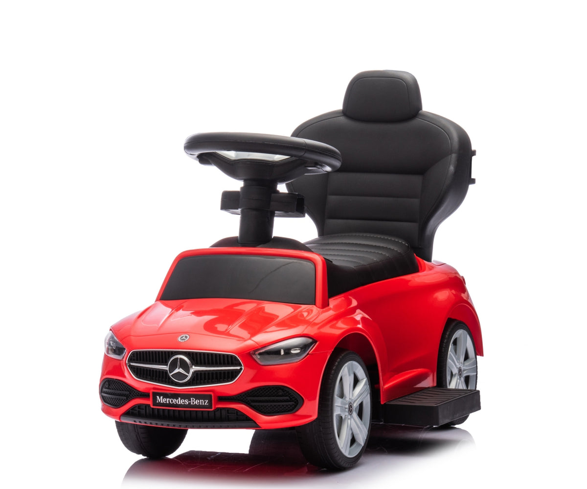 Milly Mally Mercedes C-Class bébitaxi tolókarral – Piros