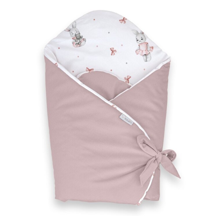 ALBERO MIO pamut szatén és bársony babapólya – Balett-táncos- 75×75 cm