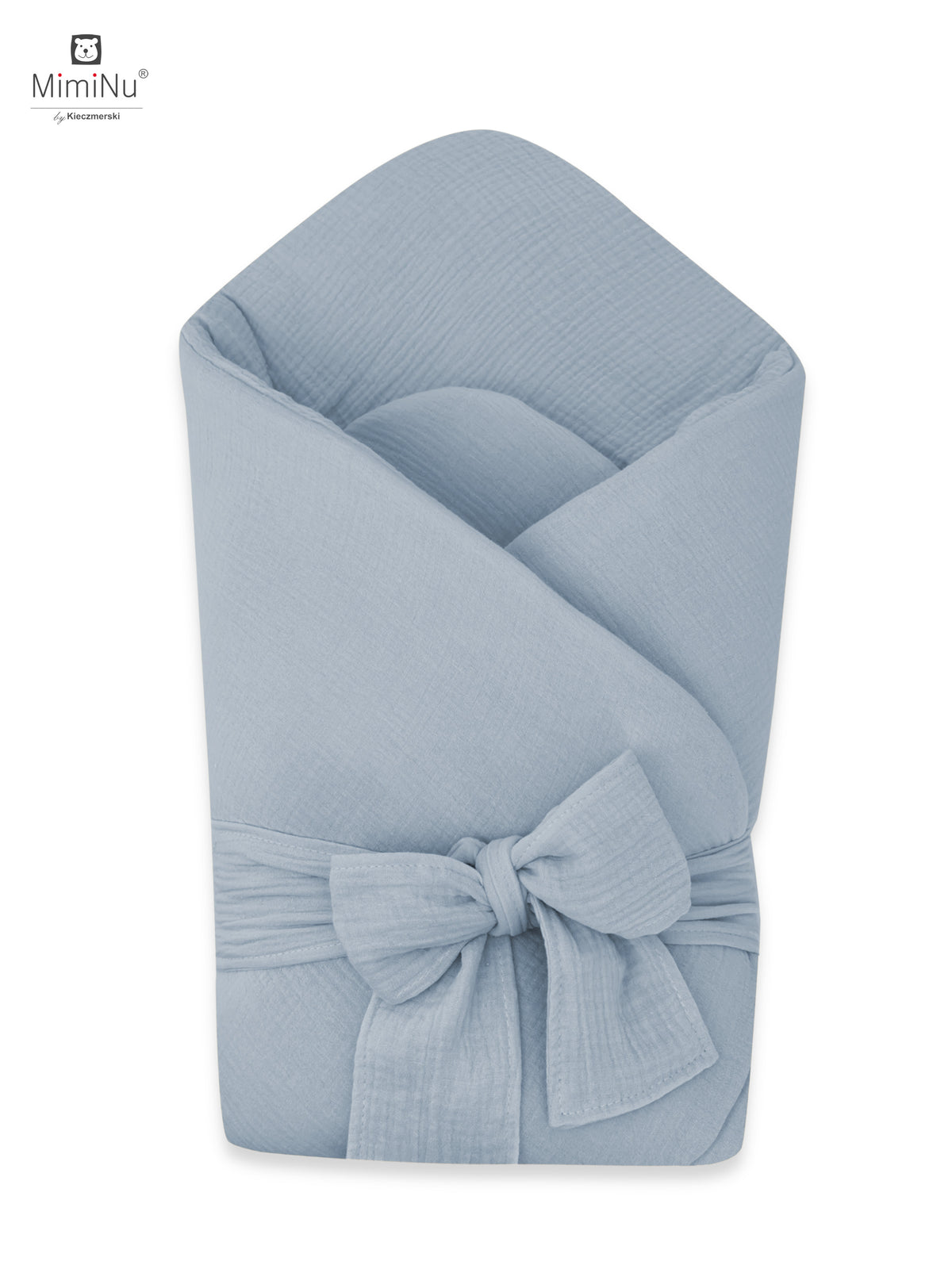 MIMINU masnis pamut muszlin babapólya 75 × 75 cm – Farmerkék
