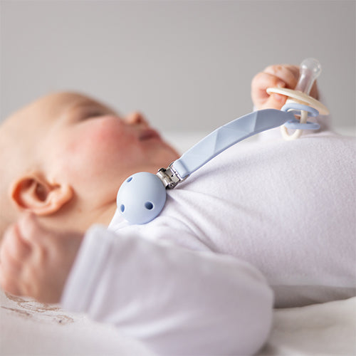 BabyOno szilikon cumitartó lánc – kék