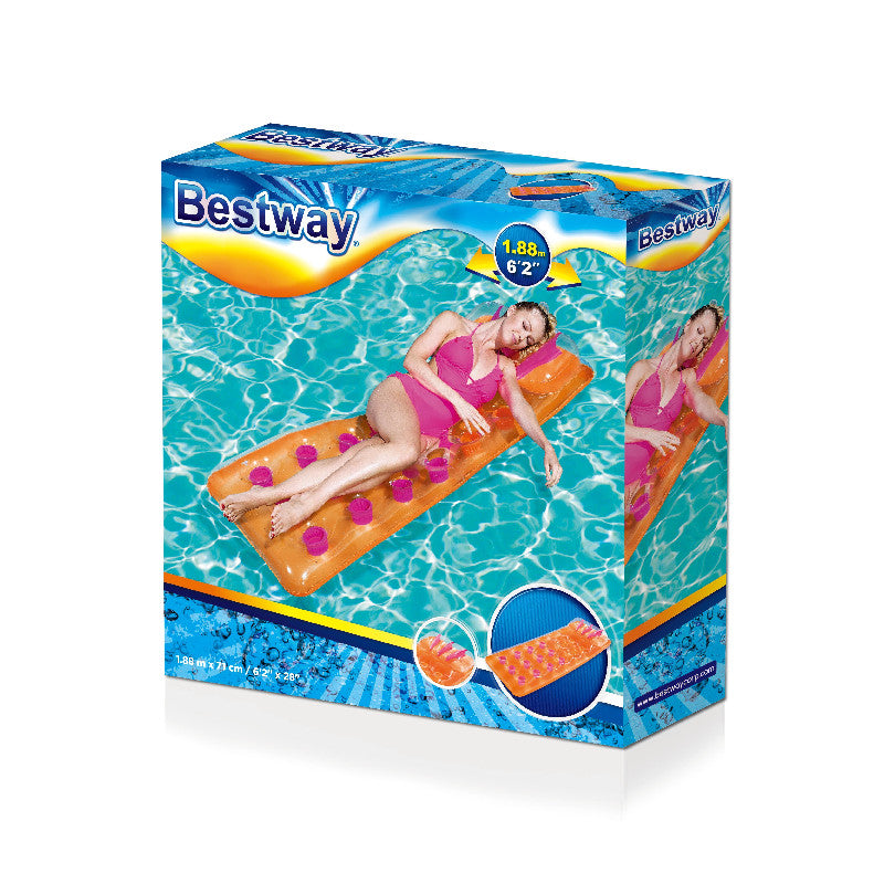Bestway Felfújható Strandmatrac – Narancssárga