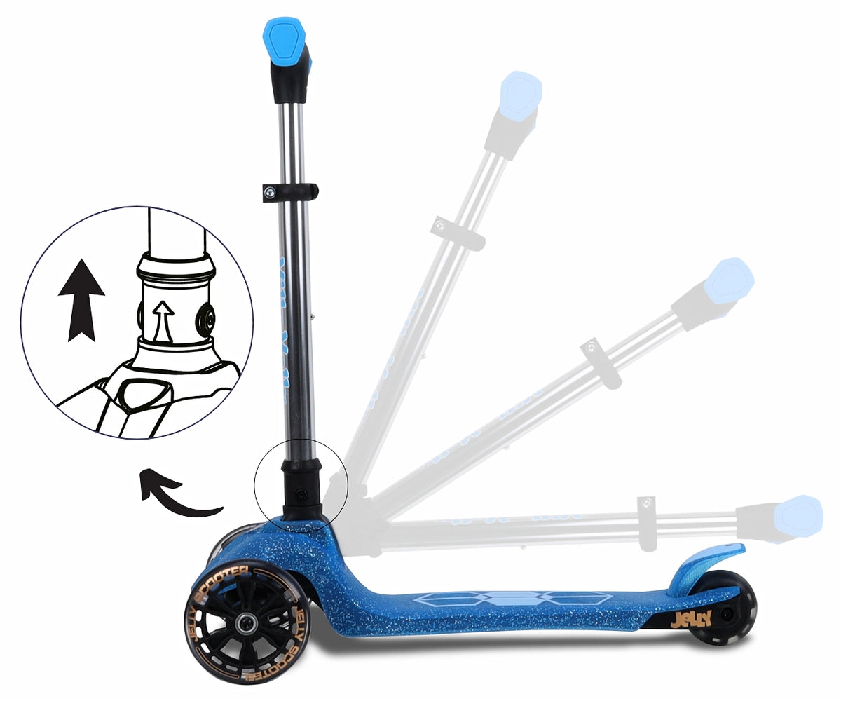 MILLY MALLY Jelly háromkerekű roller – Kék