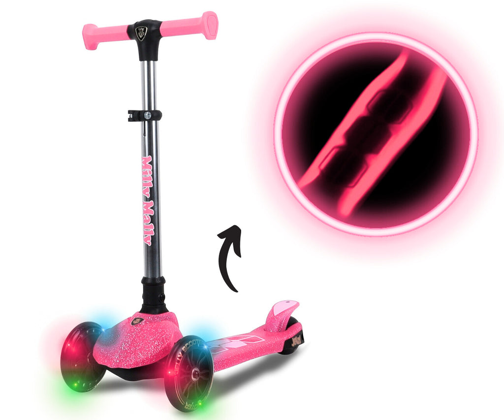 MILLY MALLY Jelly háromkerekű roller – Rózsaszín