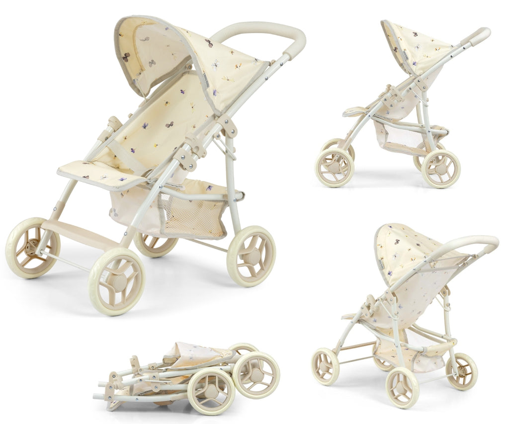MILLY MALLY Natalie Nature játék babakocsi – 50 cm-es babákhoz