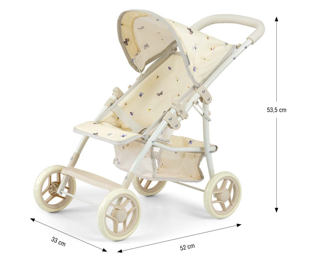 MILLY MALLY Natalie Nature játék babakocsi – 50 cm-es babákhoz