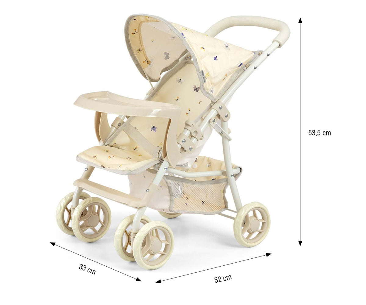 MILLY MALLY Kate játék babakocsi – Natúr