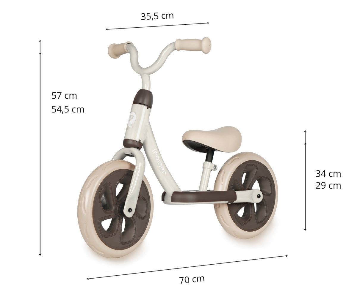 MILLY MALLY Qplay Trainer futóbicikli – Bézs