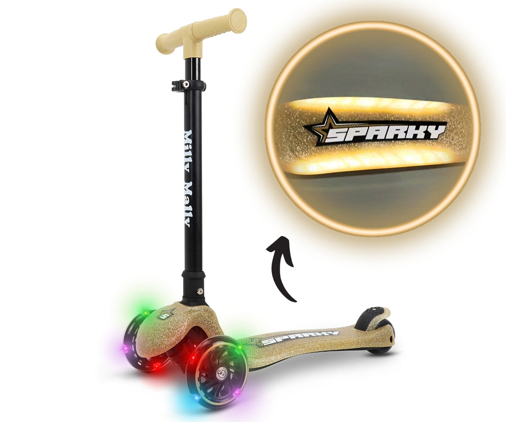 MILLY MALLY Sparky háromkerekű roller – Pezsgő