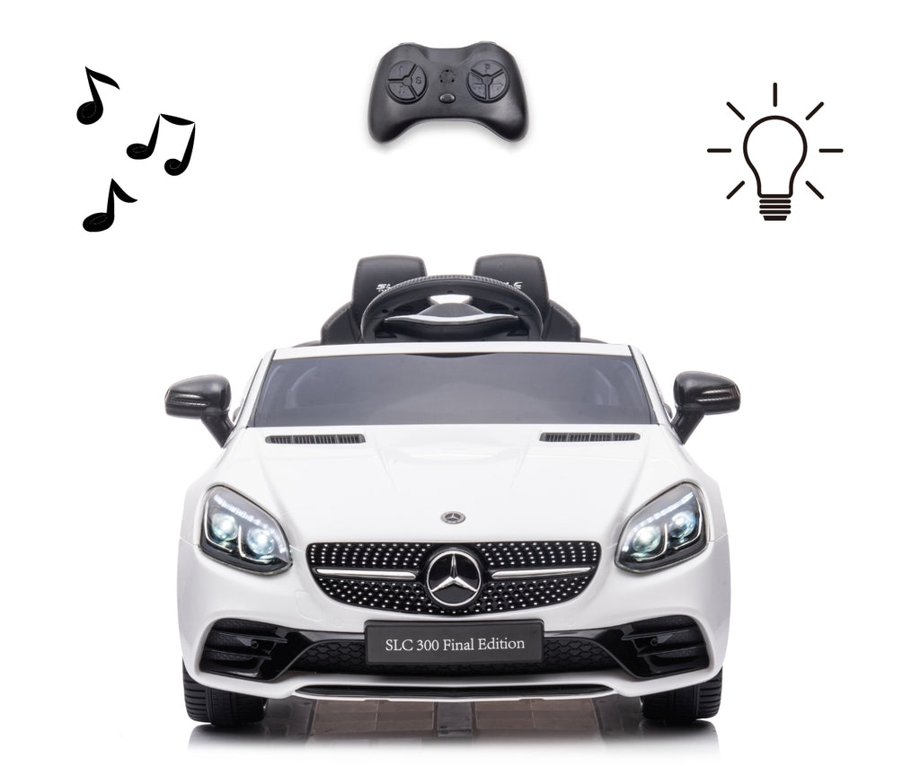 MILLY MALLY Mercedes-Benz SLC elektromos kisautó távirányítóval – Fehér