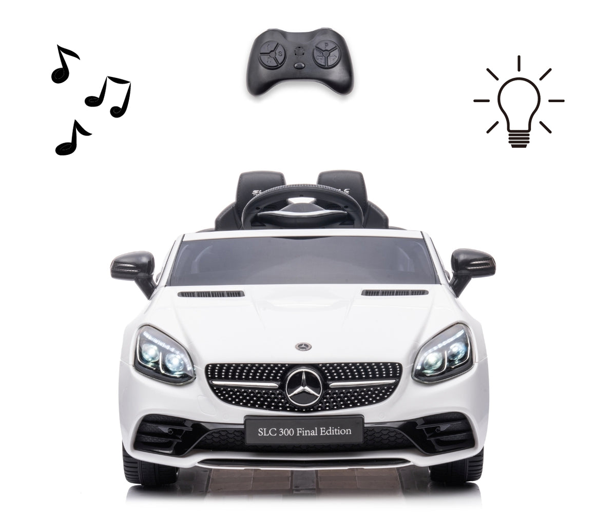 MILLY MALLY Mercedes-Benz SLC elektromos kisautó távirányítóval – Fehér