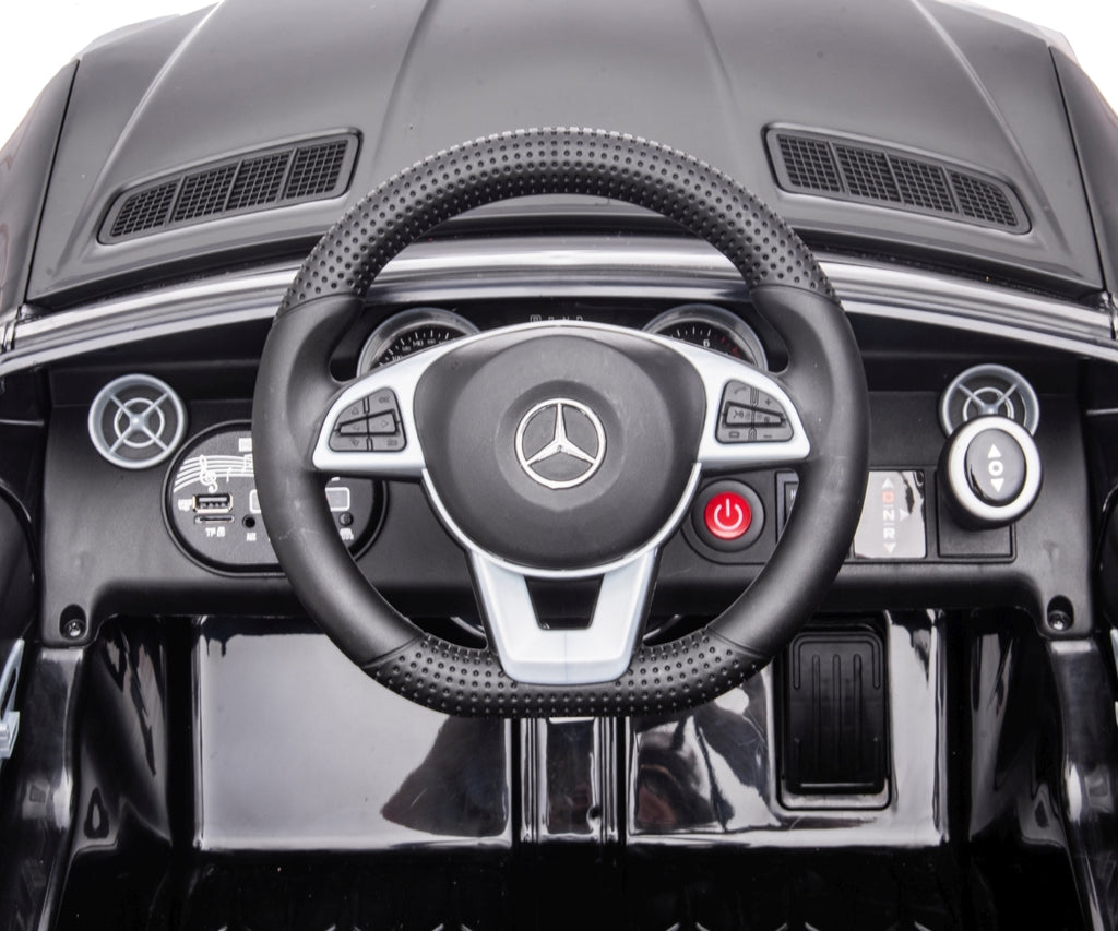 MILLY MALLY Mercedes-Benz SLC elektromos kisautó távirányítóval – Fekete