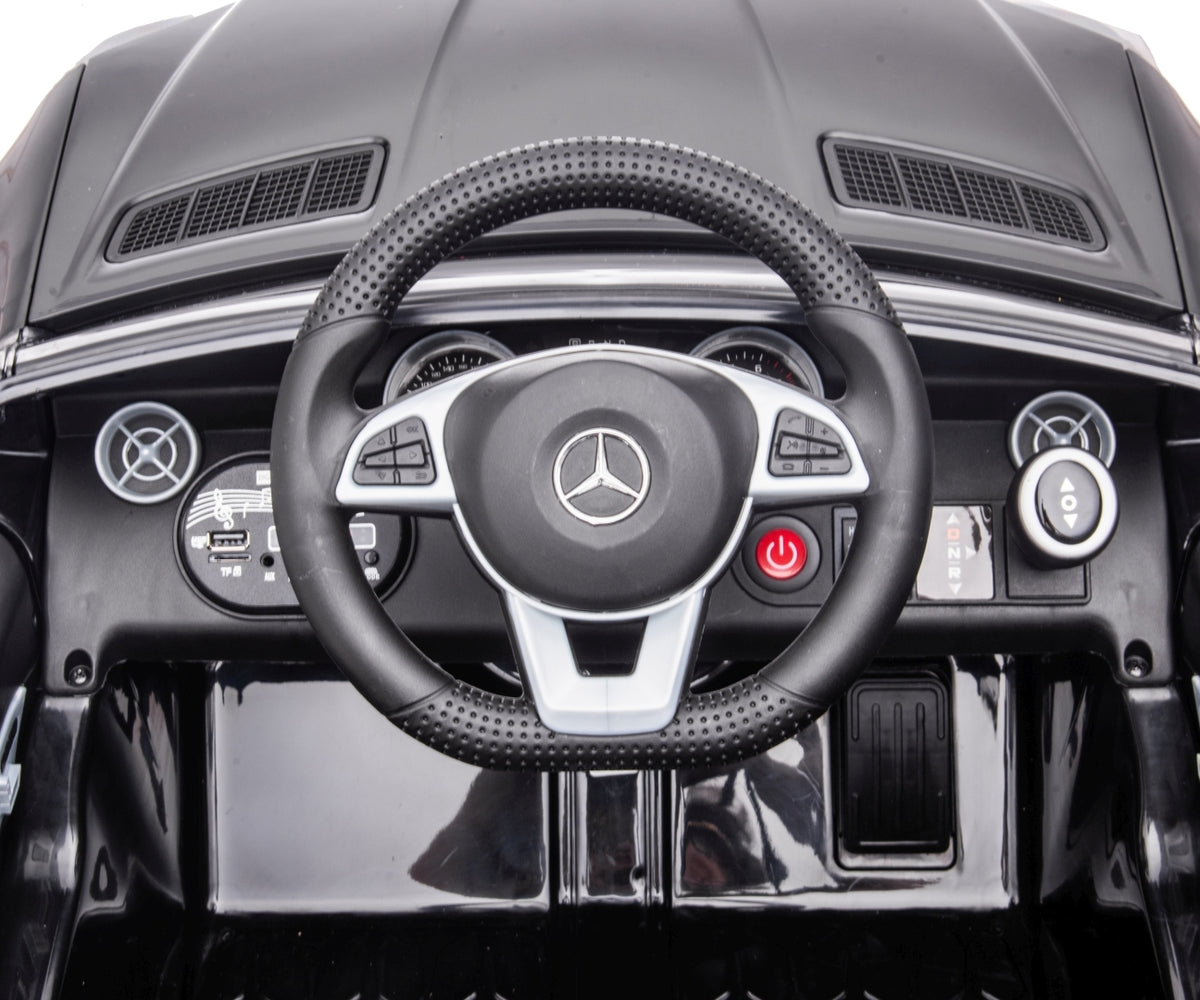 MILLY MALLY Mercedes-Benz SLC elektromos kisautó távirányítóval – Fekete