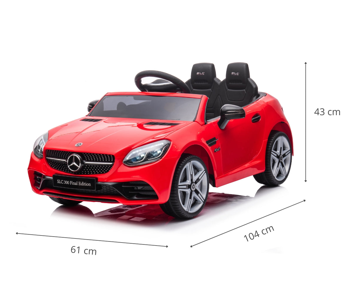 MILLY MALLY Mercedes-Benz SLC elektromos kisautó távirányítóval – Piros