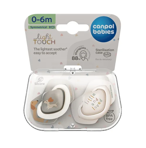 Canpol babies szilikon cumi 0-6 m szimmetrikus DOGS 2 db