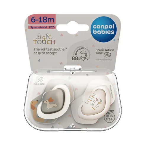 Canpol babies szilikon cumi 6-18 M szimmetrikus DOGS 2 db