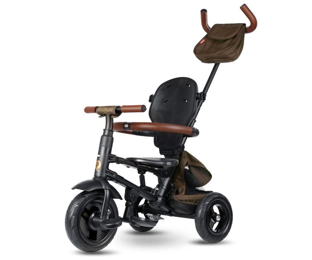 MILLY MALLY Qplay Rito Deluxe Rubber multifunkciós tricikli – Barna
