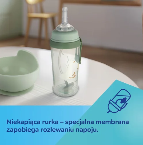 Canpol babies cseppmentes kulacs súlyozott szívószállal 350ml GOOSE