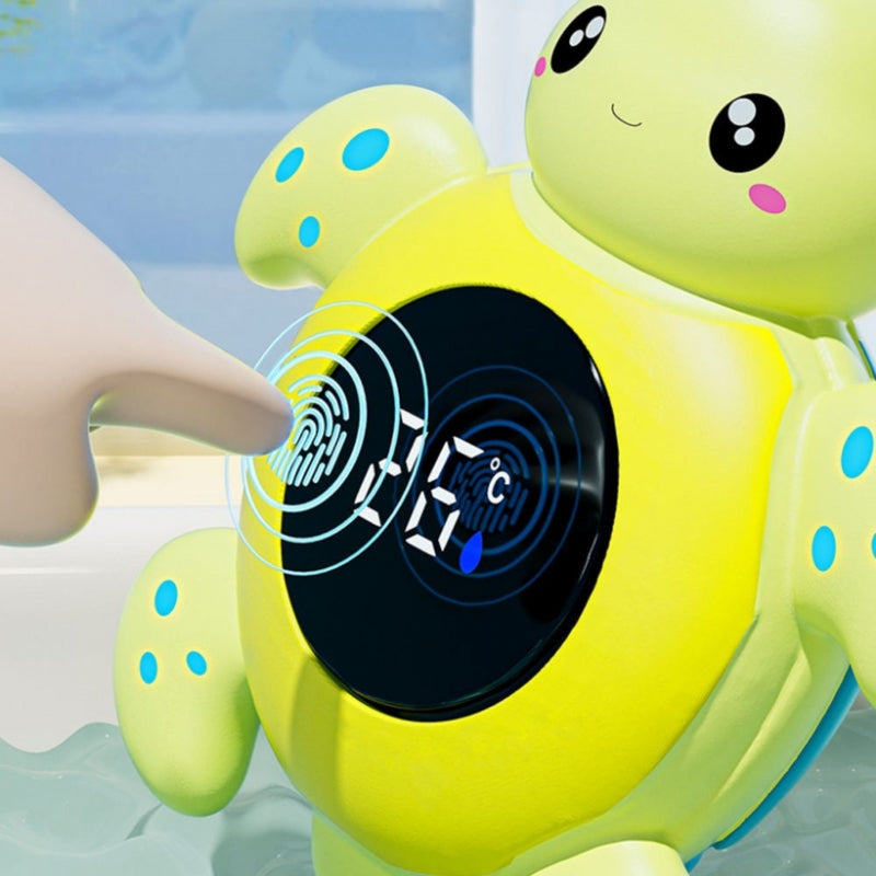 WOOPIE 2 az 1-ben digitális teknős fürdővíz- és szobahőmérő LCD-kijelzővel