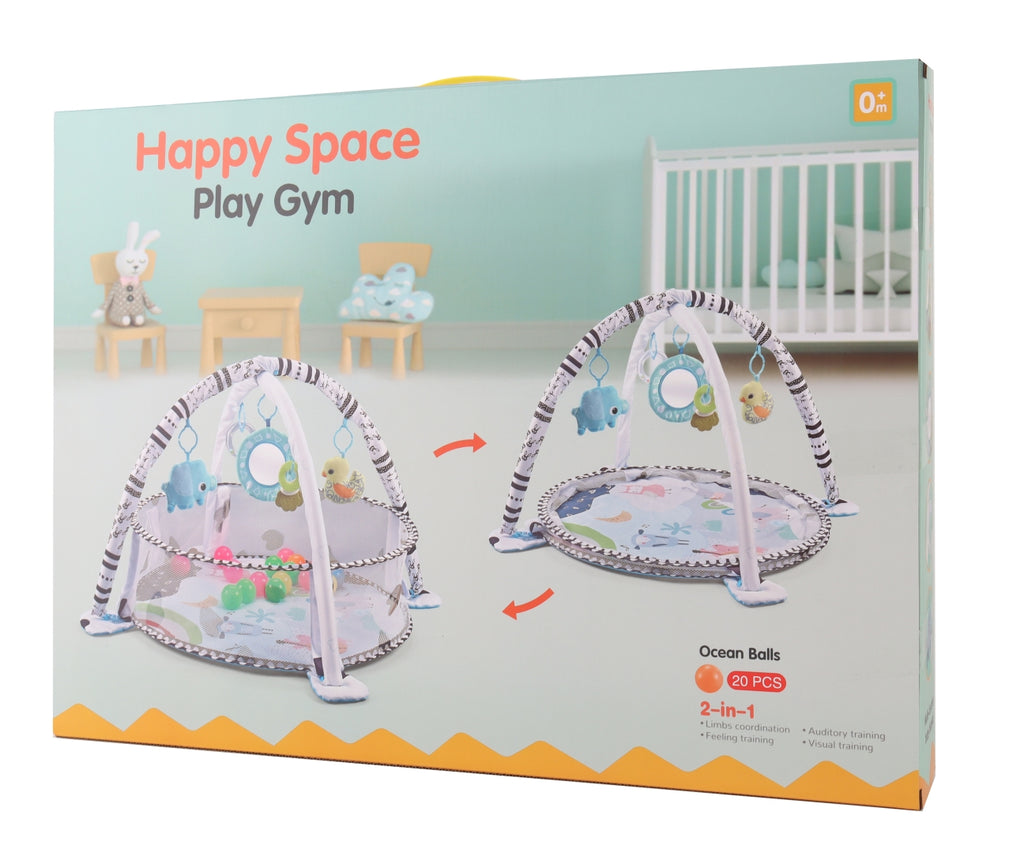 MILLY MALLY 2 az 1-ben edukációs játszószőnyeg labdamedencével – 85 cm