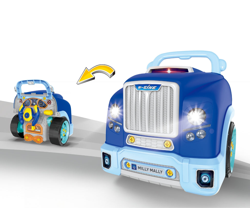 Milly Mally N-GINE szétszerelhető játékmotor – Kék