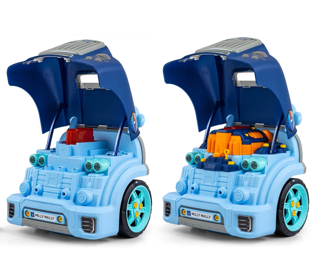 Milly Mally N-GINE szétszerelhető játékmotor – Kék