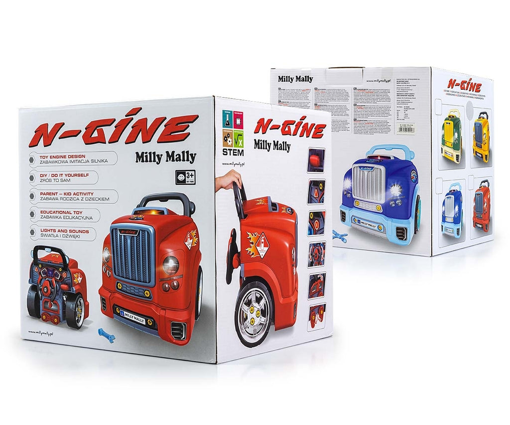 Milly Mally N-GINE szétszerelhető játékmotor – Kék