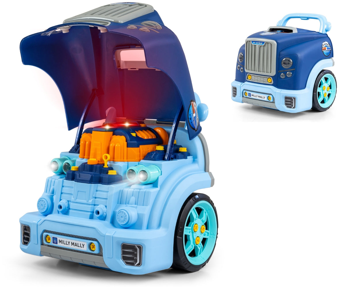Milly Mally N-GINE szétszerelhető játékmotor – Kék