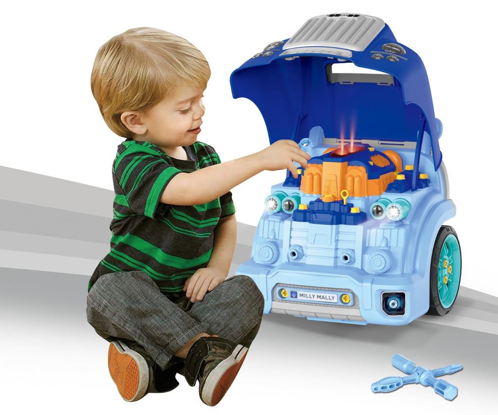 Milly Mally N-GINE szétszerelhető játékmotor – Kék