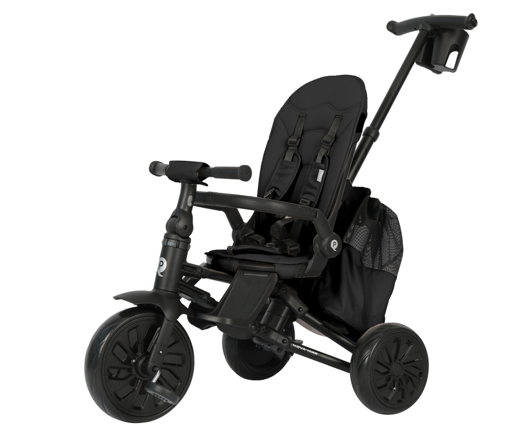 Milly Mally Qplay Nova Max multifunkciós háromkerekű gyermek tricikli – Fekete