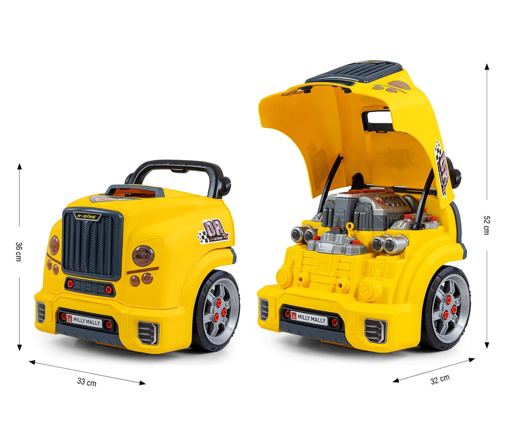 Milly Mally N-GINE szétszerelhető játék motor – Sárga