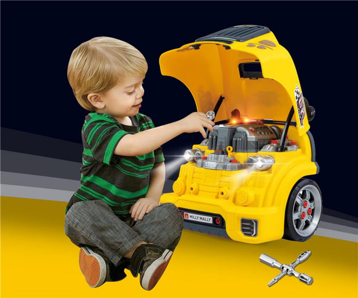 Milly Mally N-GINE szétszerelhető játék motor – Sárga