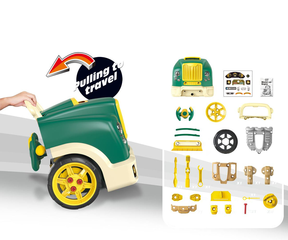 Milly Mally N-GINE szétszerelhető játékmotor – Zöld