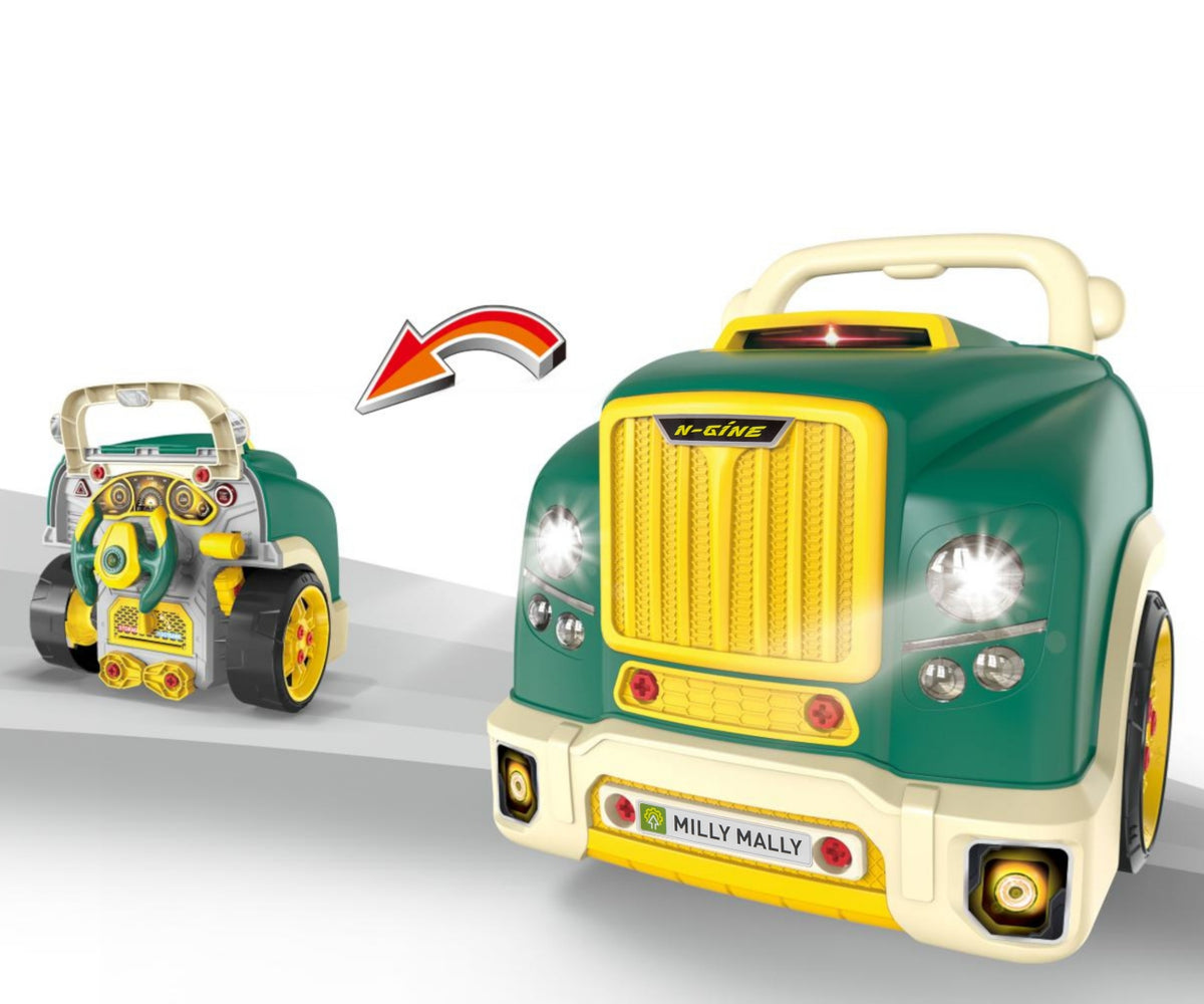 Milly Mally N-GINE szétszerelhető játékmotor – Zöld
