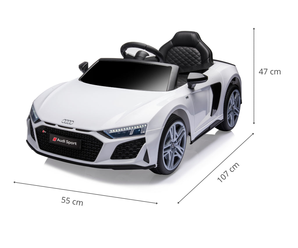 MILLY MALLY Audi R8 Spyder elektromos kisautó – Fehér