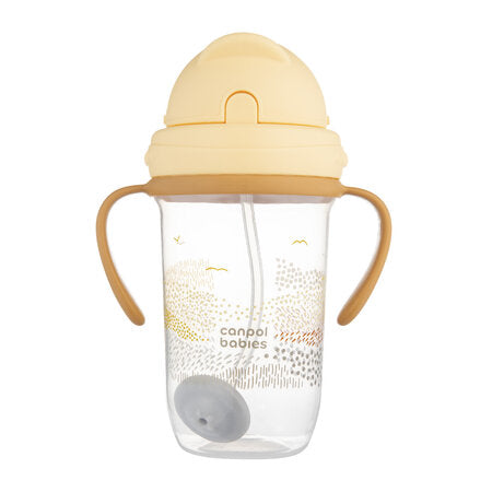 Canpol babies cseppmentes itatópohár súlyozott szívószállal 270 ml MOUNTAINS