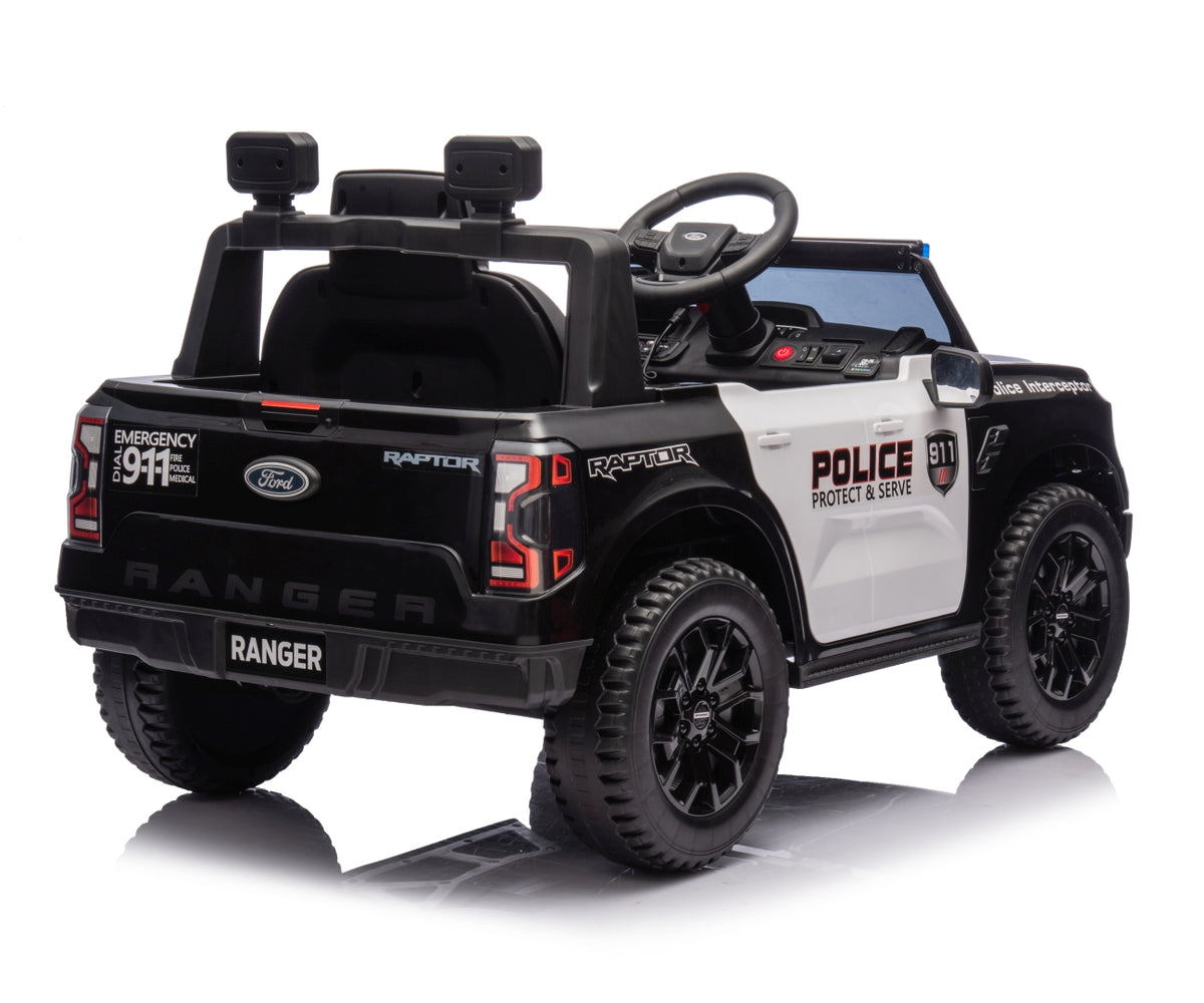 Milly Mally Ford Ranger Police elektromos rendőrautó – Fekete