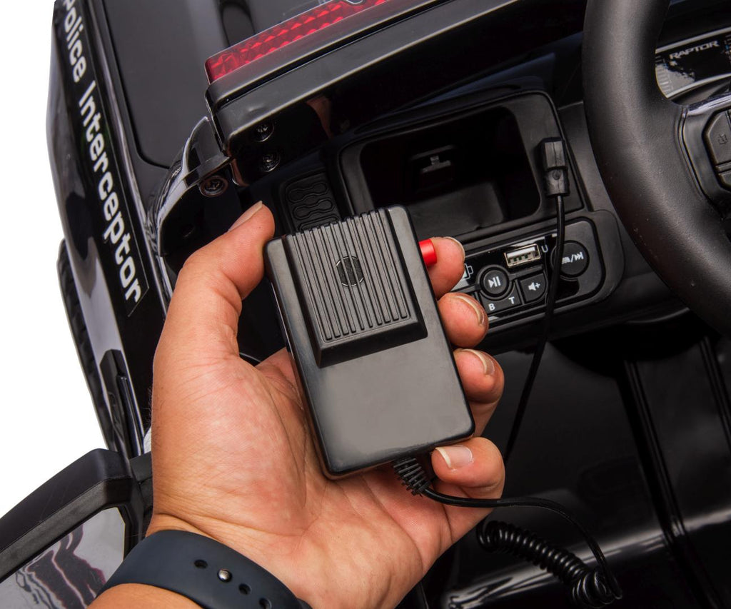 Milly Mally Ford Ranger Police elektromos rendőrautó – Fekete