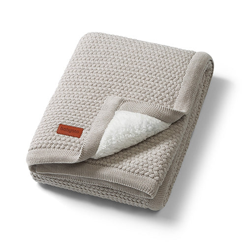 BabyOno pamut babatakaró sherpa béléssel 75×100 cm szürke