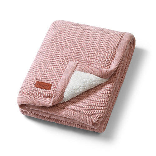 BabyOno pamut babatakaró sherpa béléssel 75×100 cm rózsaszín
