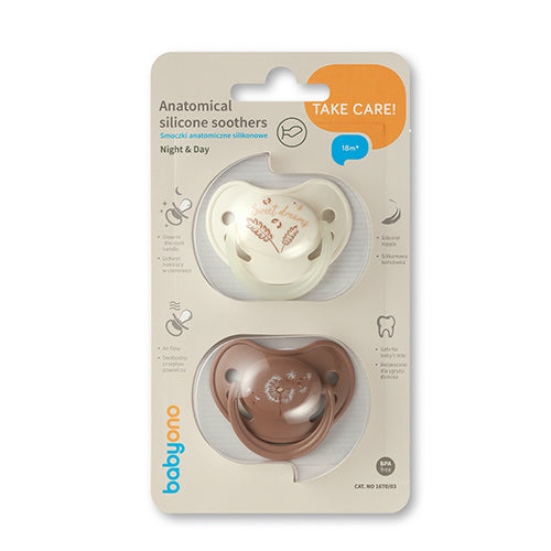 BabyOno anatómiai szilikon cumi 18m+ 2 db